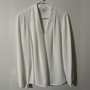 Bar III white v-neck blouse